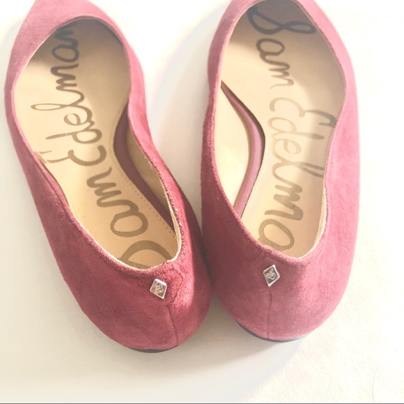 Sam Edelman Burgundy Suede Flats - Picture 3 of 5